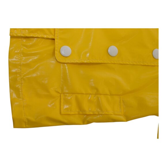 MONCLER Palma yellow Giubbotto light raincoat jacket with hood size 4 - Picture 7 of 11